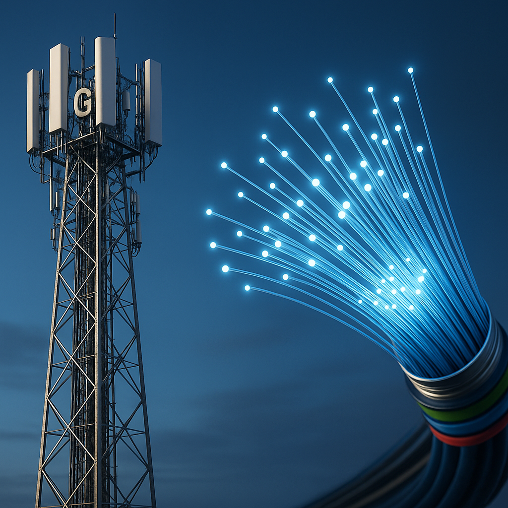 Telecoms investment pivots from 5G buildouts to fiber and AI