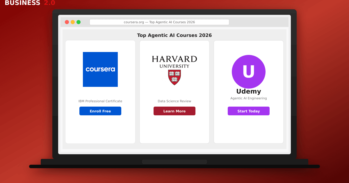 Top 10 Best Agentic AI Courses to Attend Online in 2026