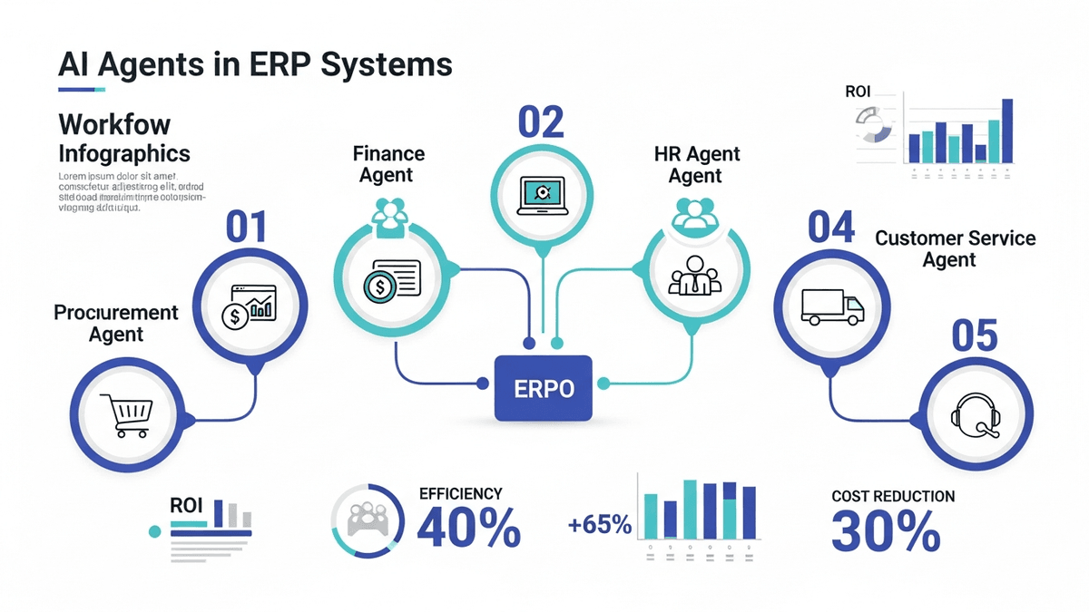 AI Agents in ERP Systems: 5 Key Implementation Areas with ROI Metrics