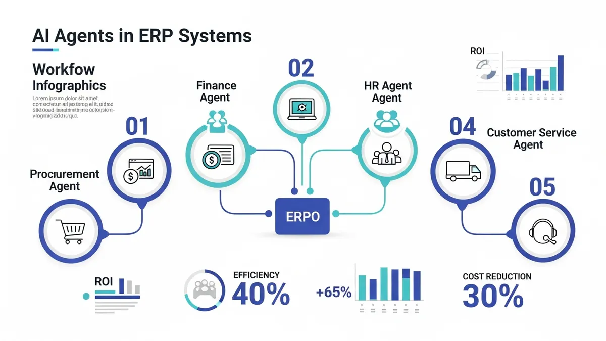 AI Agents in ERP Systems in 2026: 5 Examples with Practical Guide for CEO, CTO, CIO and Chief AI Officer