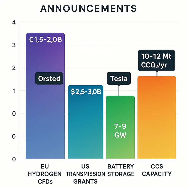 Stacked bar chart showing December 2025 climate infrastructure funding and capacity by segment