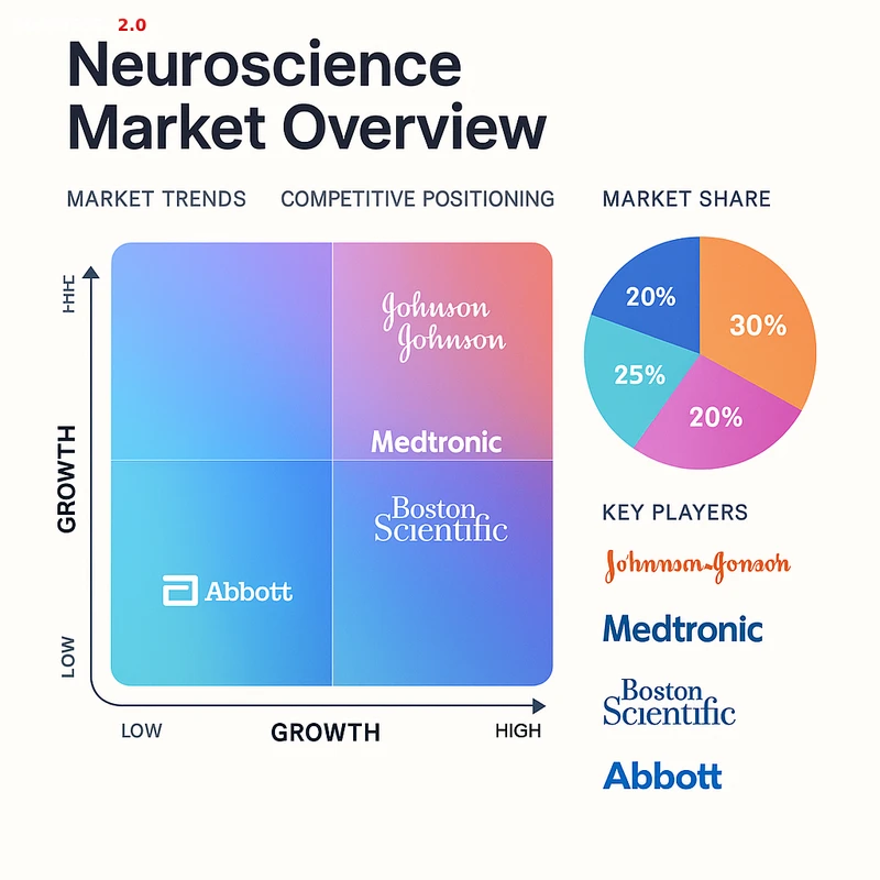 Matrix chart comparing Neuroscience vendor features and market positioning